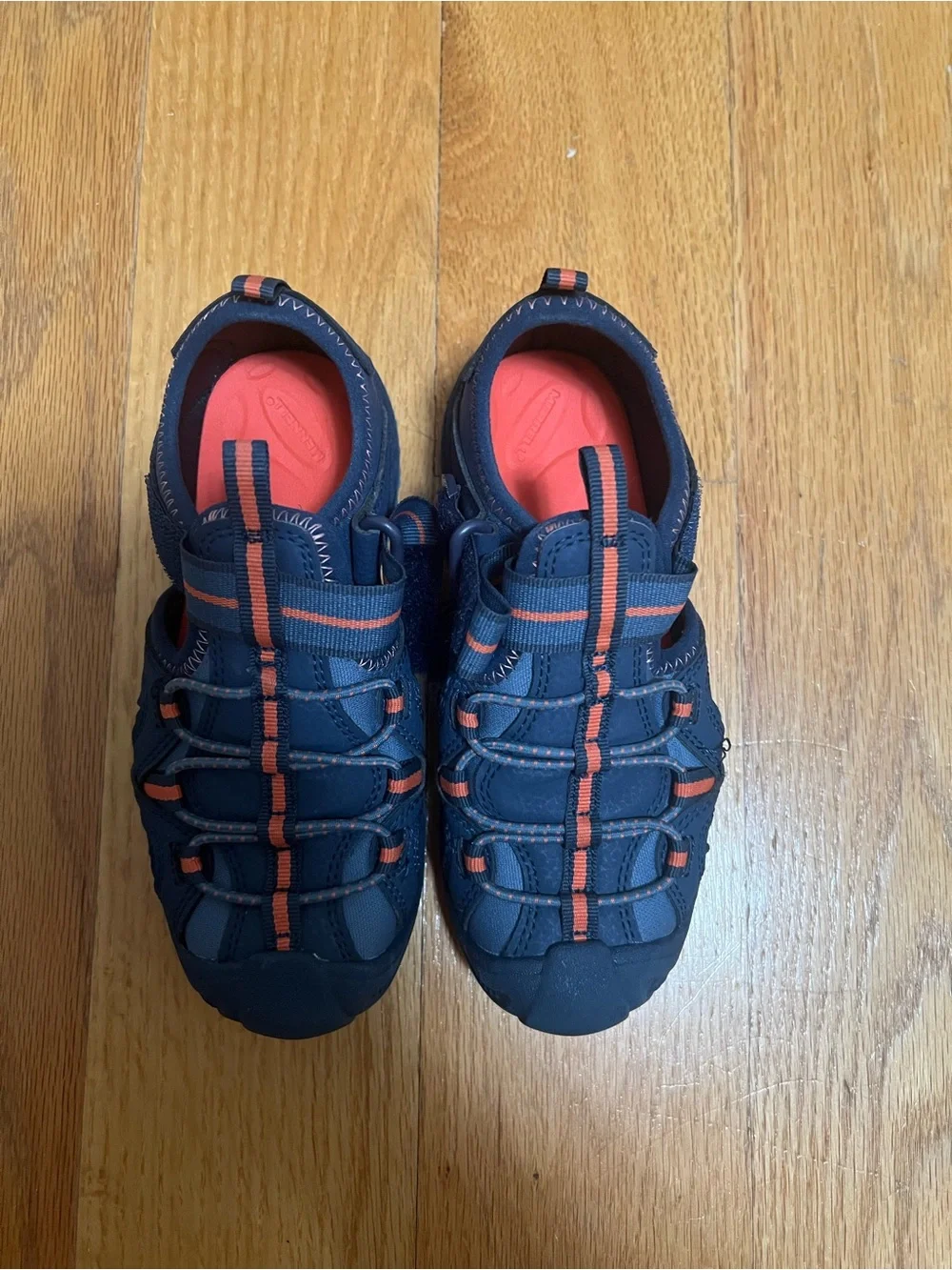 Kids Navy and Coral Active Sandals